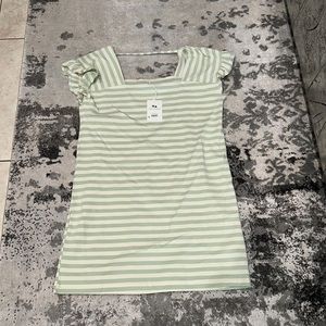 Free Assembly baby green square neck T-shirt dress